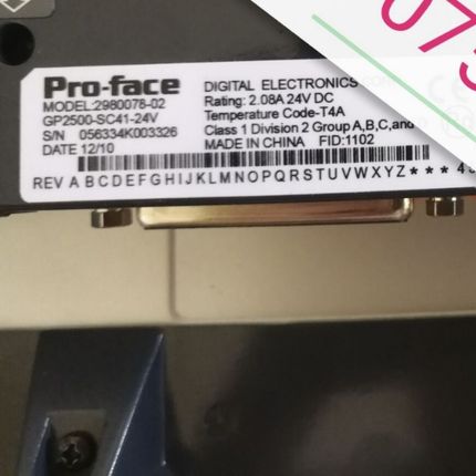 GP2500-SC41-24V GP2501-TC11 GP2500-TC11 普洛菲斯触摸人界面