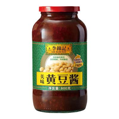李锦记黄豆酱原味辣味800g整箱