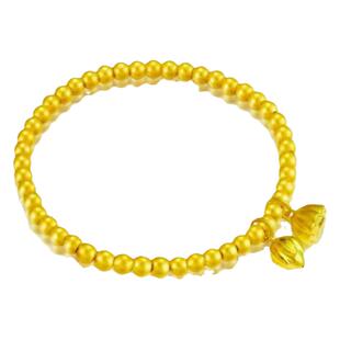 孟加拉赤金古法两世欢女手链仿真气质百搭莲蓬首饰