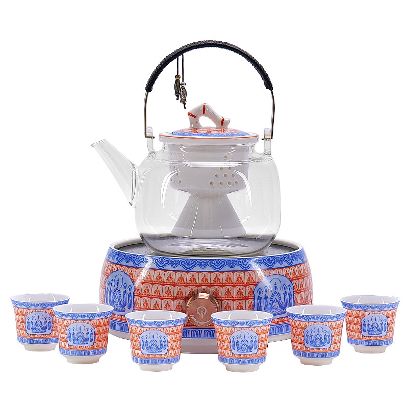 玻璃烧水煮茶壶煮茶器耐高温家用养生花茶茶具套装泡茶专用电陶炉