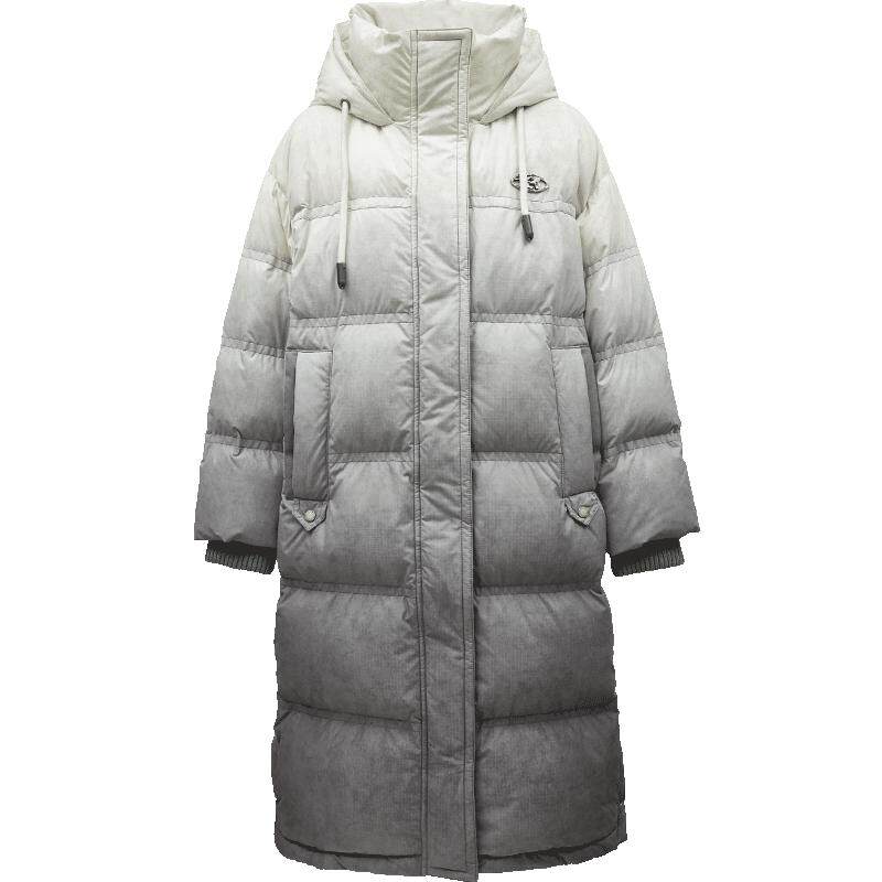ONLY90白鸭绒摩登复古长款羽绒服
