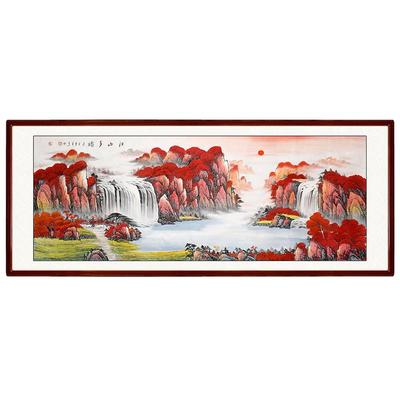 纯手绘客厅办公室国画全国可安装