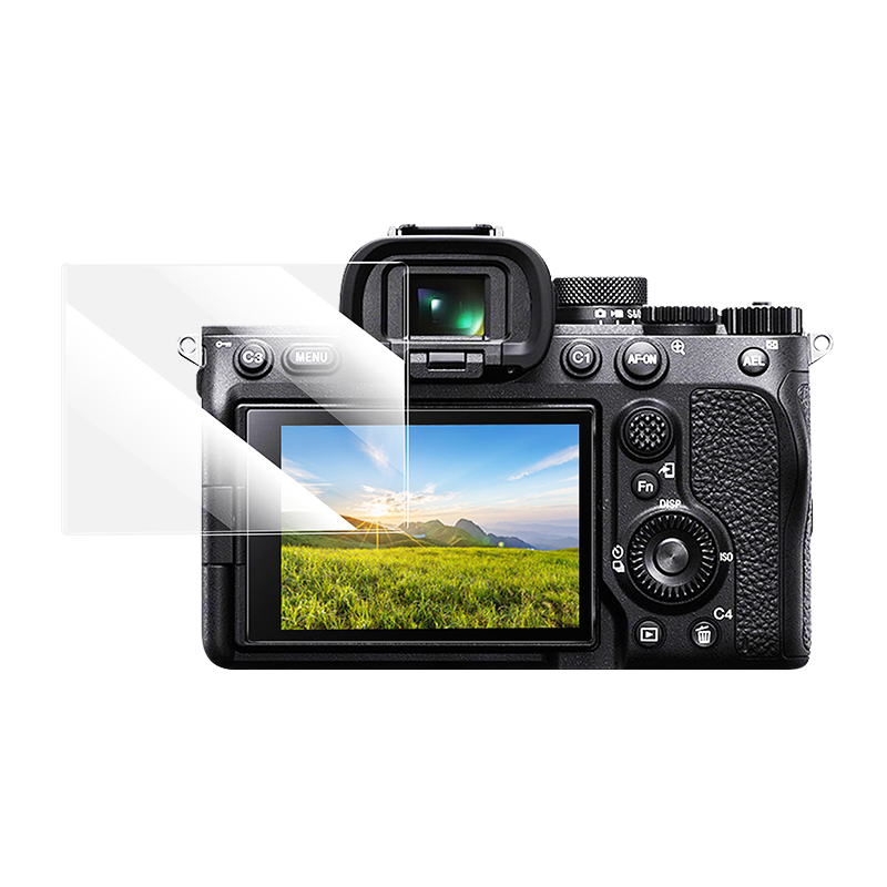 绿联适用索尼相机钢化膜 ZV-E10 a7c2 a7m3  a7c RX1000屏幕膜A1 A7R4全覆盖保护膜ZVE1 ZV-E1高清贴膜配件