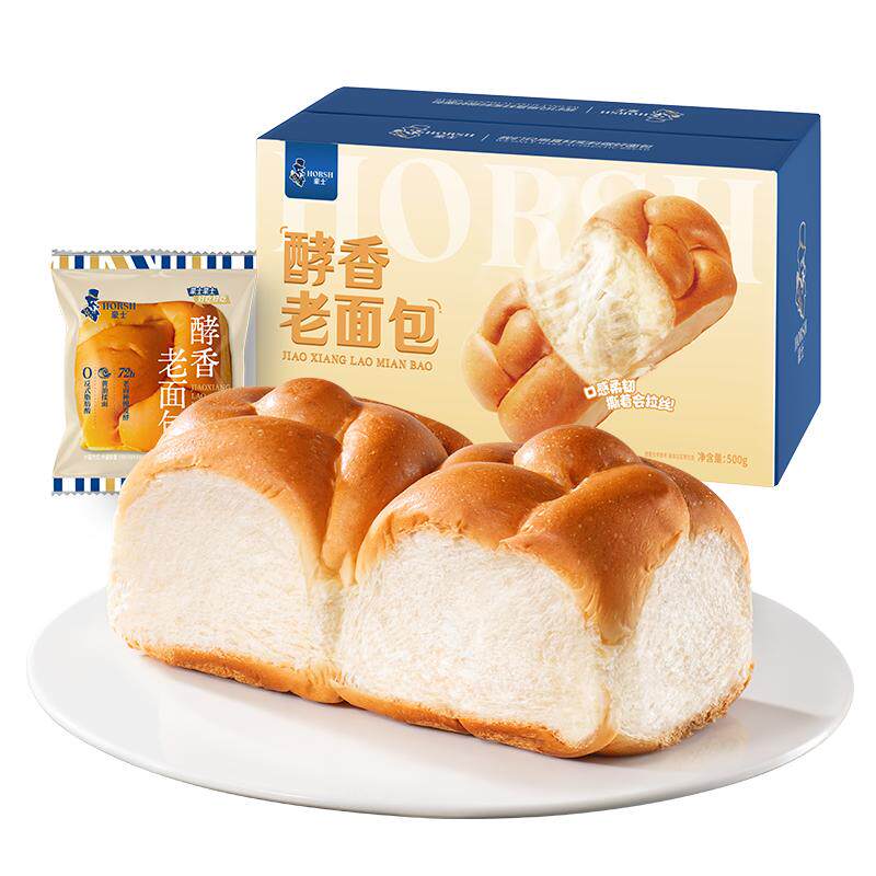 【king哥直播间】豪士酵香老面包手撕健康早餐代餐整箱蛋糕零食品