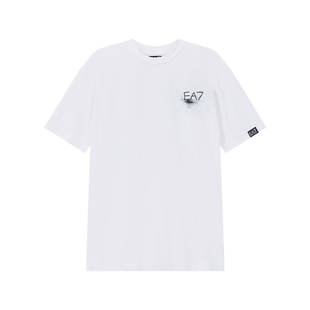 【自营】EA7 阿玛尼 男士圆领短袖T恤 7M000104 AF10375