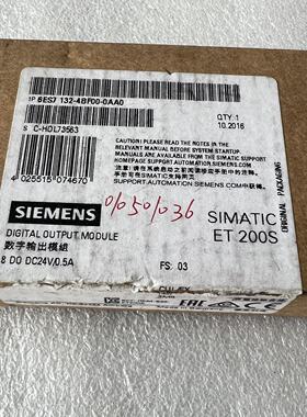 【询价】6ES7132-4BF00-0AA0仅开封就一个适用