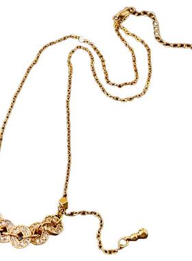 古法沙金五帝铜钱币项链高级感