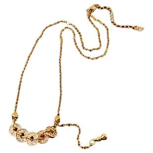 新中式金色五帝钱币项链女高级感轻奢小众毛衣链2026新款秋冬配饰