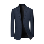 皮尔卡丹男装春秋新款商务休闲西服中年西装免烫修身爸爸装上衣男