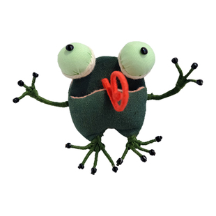 布说 原创手工青蛙胸针香包DIY材料包公仔随身胸针可爱送礼艾草