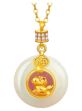 儿童项链学生党女童马年和田玉