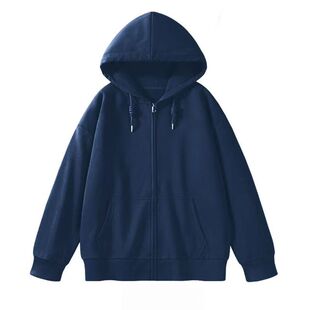 早秋外套女春秋款2026新款爆款韩系连帽秋季卫衣女款灰色开衫上衣