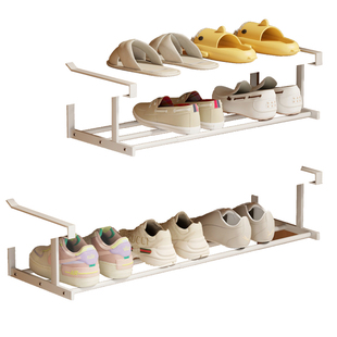 家用鞋柜可伸缩鞋架分层隔板鞋子收纳神器下挂篮鞋托置物架托架子