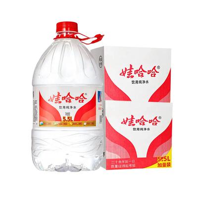 娃哈哈饮用纯净水5.5L×8桶