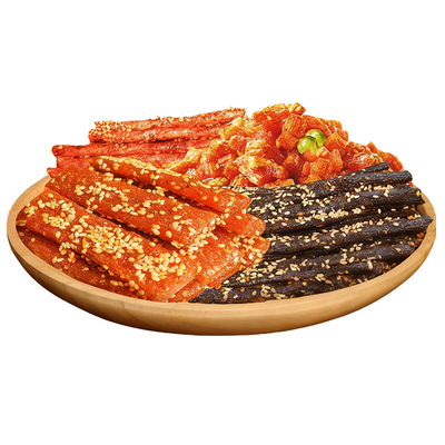 芝麻辣条素牛筋豆角干辣味小吃大礼包儿时记忆怀旧小零食解馋休闲