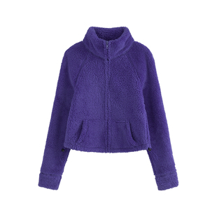 王润原创SOHANA2025美式长绒摇粒绒外套厚实秋冬修身休闲轻便外套