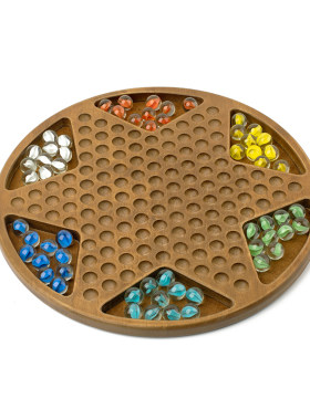 跳棋棋盘儿童益智圆盘六角