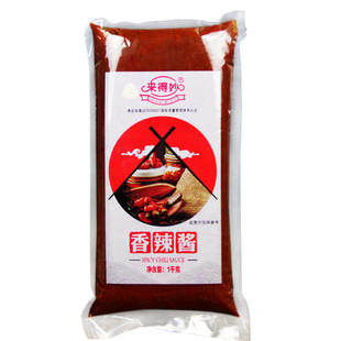 来得妙香辣酱1kg*12包 商用手抓饼专用酱辣椒酱袋装关东煮香辣味