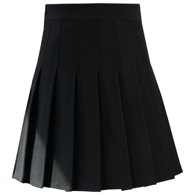 安露曼百褶裙短裙a字毛呢半身裙