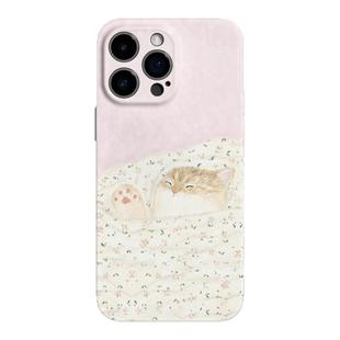 【萌化了】碎花被酣睡猫咪iPhone16/17pro手机壳华为mate70小米14畅享70简约vivoS19软iqooneo10苹果14荣耀90