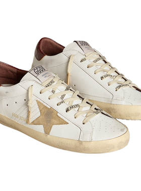Golden Goose 男Super-Star棕尾休闲脏脏鞋GGDB