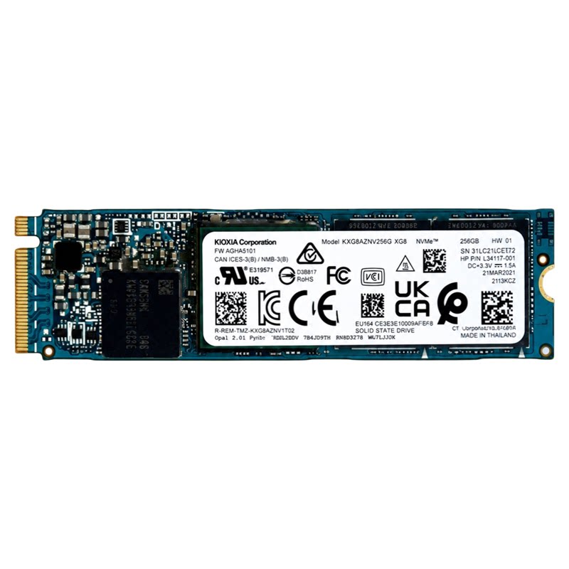 kioxia/铠侠 256G 512G 1T台式机笔记本电脑PCIE二手固态硬盘SSD