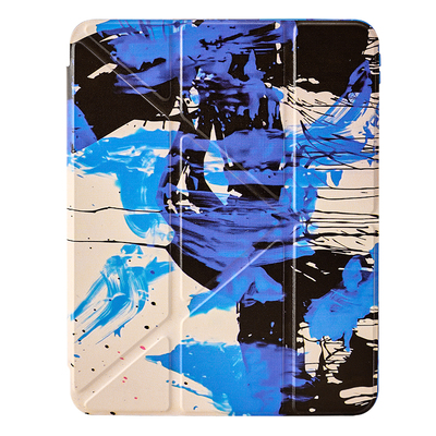 黑蓝泼墨苹果ipad11平板保护套