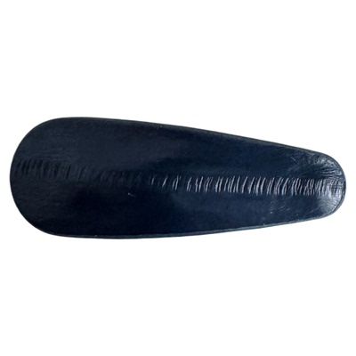 高级感·鳗鱼皮手工不锈钢发夹女额前碎发刘海BB夹小众真皮发饰