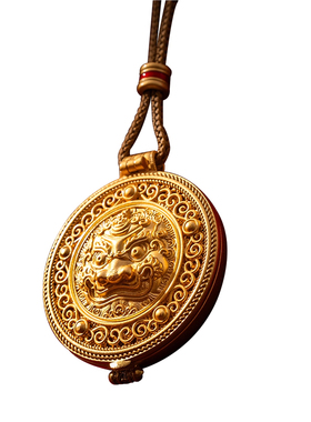 新中式貔转乾坤翻盖福禄寿项链女