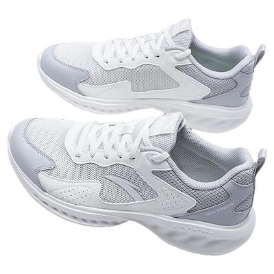 安踏运动鞋男鞋白色网面透气跑鞋
