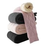 内穿羊毛保暖裤女秋冬加绒高中生羊羔绒东北哈尔滨漠河防寒打底裤