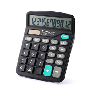 齐心计算器带语音款带声音商务办公用计算机会计专用大号多功能计算机器打按键大屏幕办公用品商务办公室c837