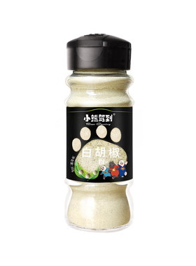 小熊驾到玻璃瓶装白胡椒粉