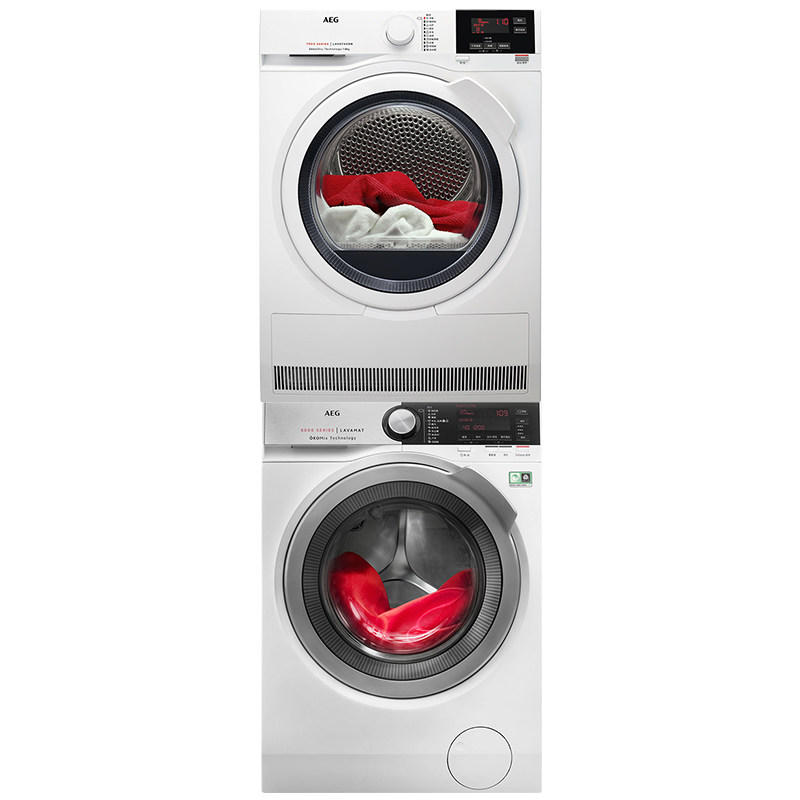 AEG进口L8+T8洗烘套装洗衣机11KG