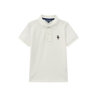 【菁英POLO】TeenieWeenie Kids小熊童装25年男童凉感短袖打底衫