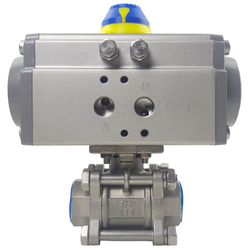 CF8 304 快速切断阀气动丝扣硬密封软密封球阀Q611H F 16P DN25
