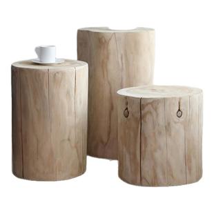 原木树桩底座盆栽花架摆件落地底座花凳墩子绿植花瓶花盆底座凳子