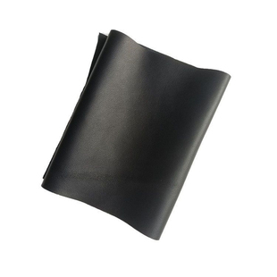 黑色头层羊皮自然纹亚光自然光消光布纹皮真皮薄软整张绵羊皮皮料