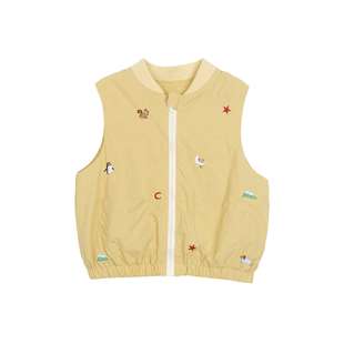 小O爸男婴童 宝宝外套连帽春秋2026新款婴儿防水马甲薄款春装