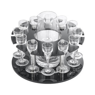 小白酒杯杯架小酒盅一口杯吞杯小高脚杯分酒器倒挂酒架5ml10ml