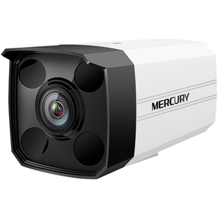 水星安防监控套装枪机摄像头300/400/500万高清摄影头POE网线供电户外筒型家用室外防水全彩夜视语音对讲录音