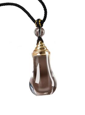 天然真水晶噶乌盒吊坠装朱砂舍利子金豆豆的藏式嘎乌盒舍利瓶挂件