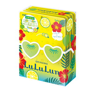 LuLuLun日本冲绳限定香檬日本面膜7片x5袋修复提亮补水