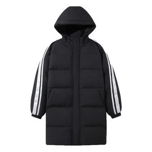 班尼路中长款棉衣男冬季2026新款加厚保暖青少年东北大棉袄外套E