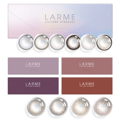 轴固定上线【187高透氧】Larme美瞳日本硅水凝胶隐形眼镜日抛10片