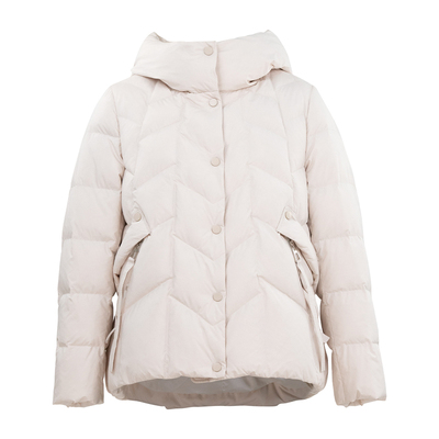 HONRN/红人短款连帽白鸭绒羽绒服