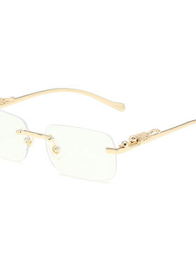 欧美金属奢华痞帅眼镜框可配近视