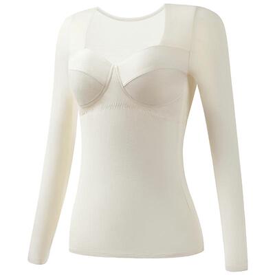 德绒保暖内衣女无痕发热内搭打底