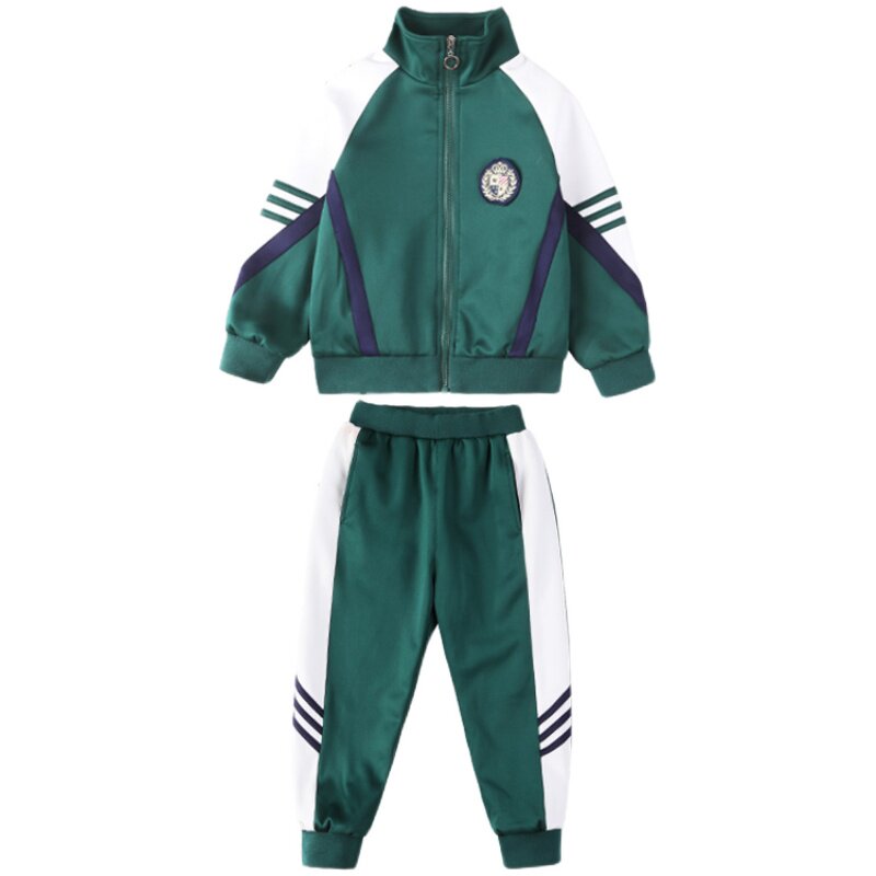 幼儿园园服春秋装两件套学院运动风班服夏冬季儿童校服套装小学生