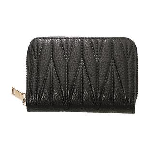 时尚百搭黄色招财真皮小卡包女士休闲拉链零钱包多卡位卡片证件包